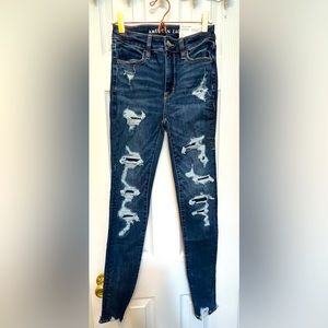 American Eagle size:00 distressed jeans